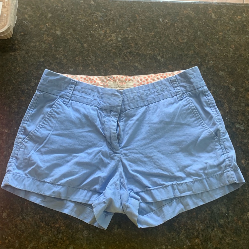 Light Blue J.Crew Chino Shorts
